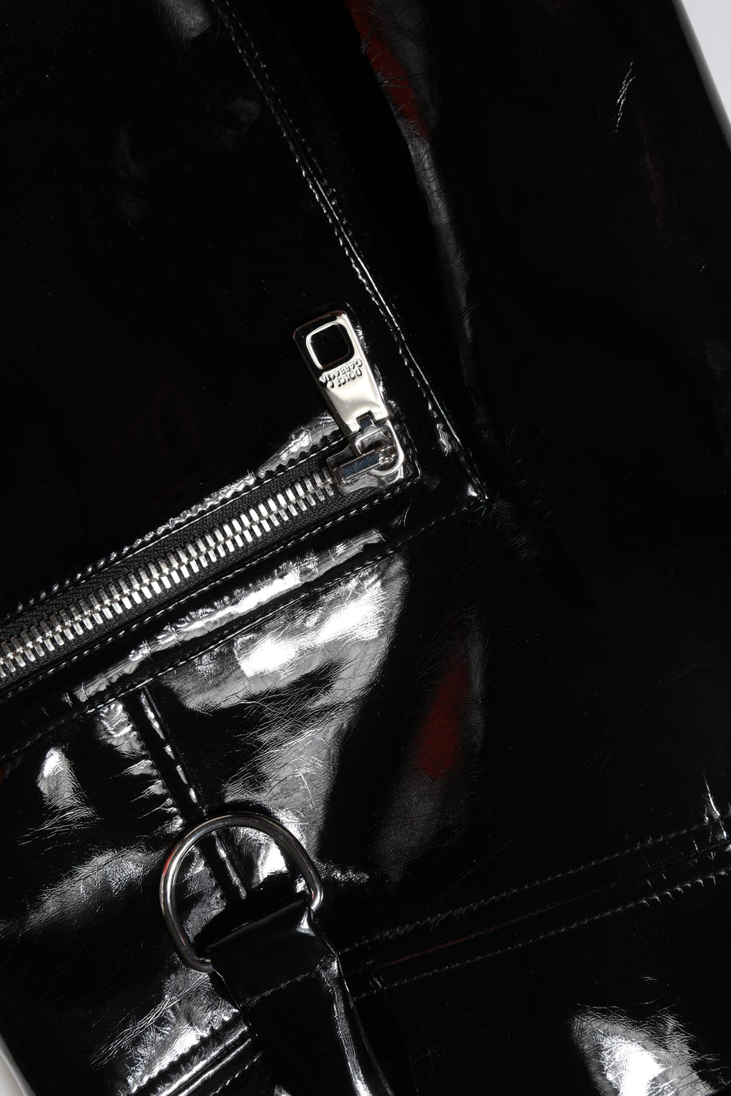 Pantalon cargo bootcut taille haute noir Dolce & Gabbana