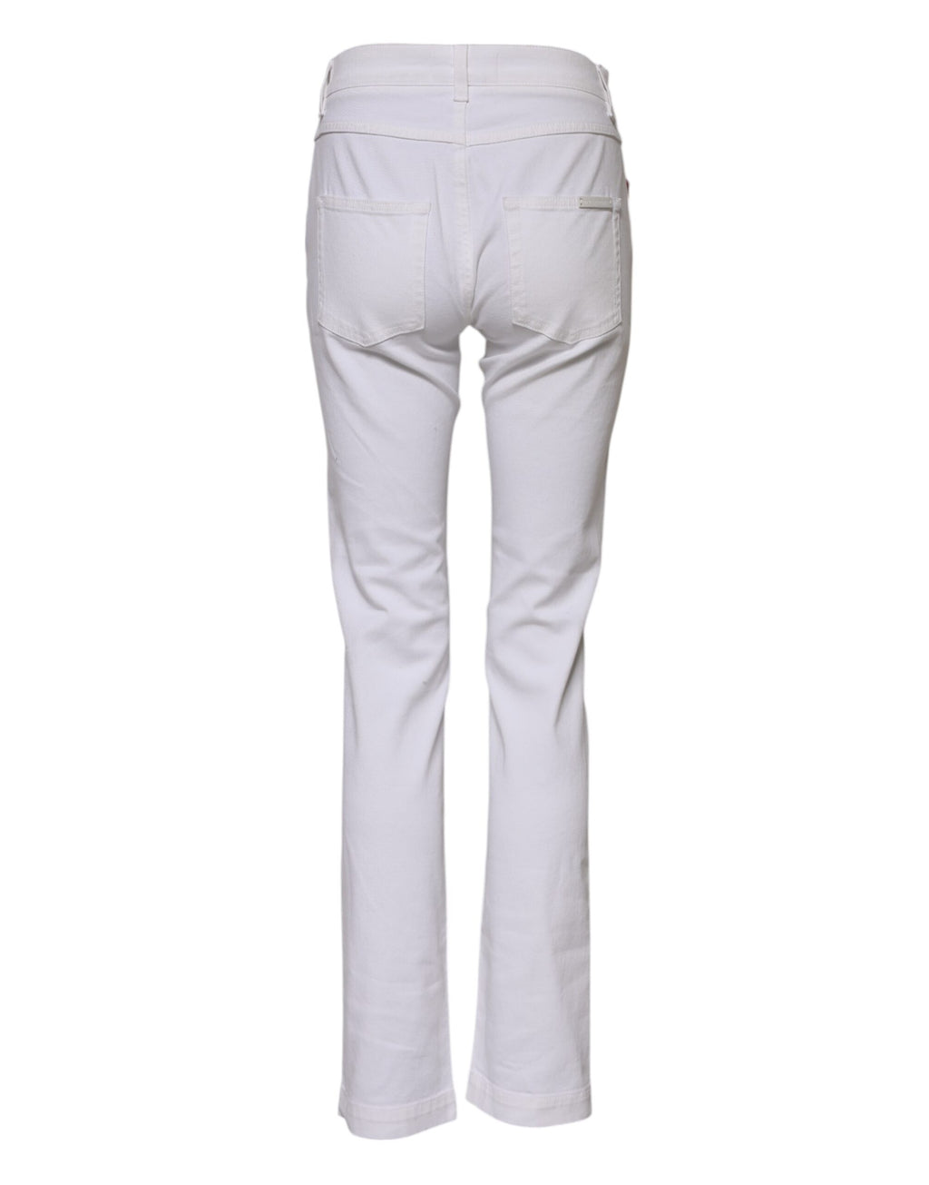 Dolce & Gabbana White Flared Jeans for Women detail view