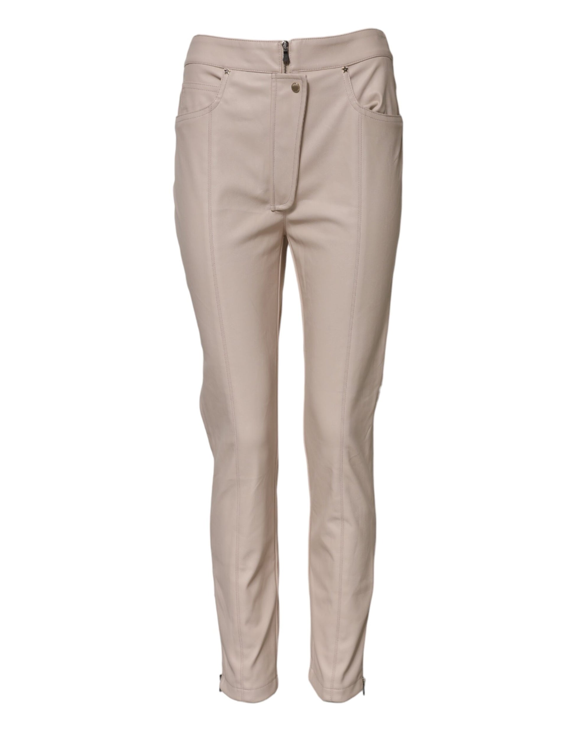 Elisabetta Franchi Beige Dress Pants for Women