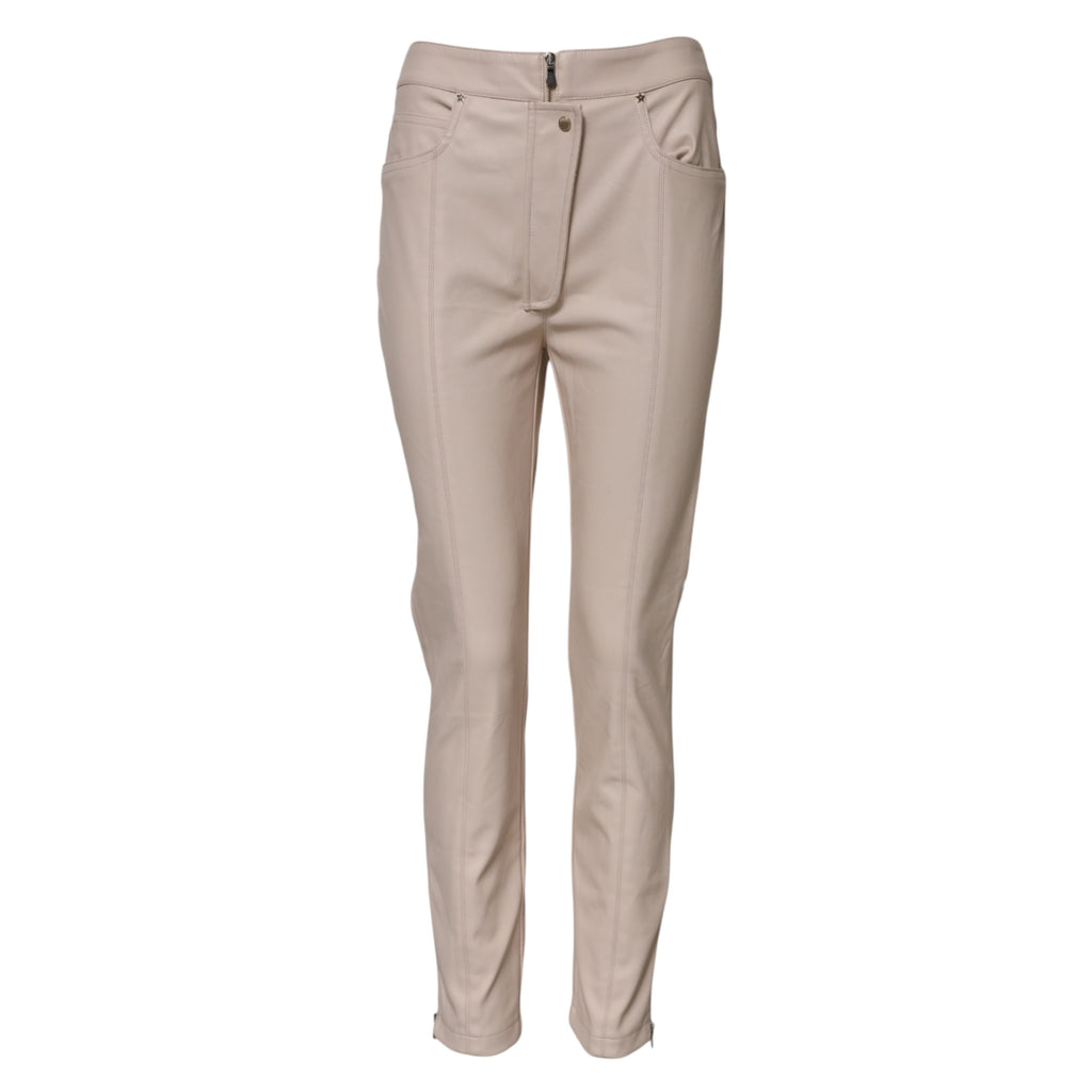 Elisabetta Franchi Beige Dress Pants for Women additional view