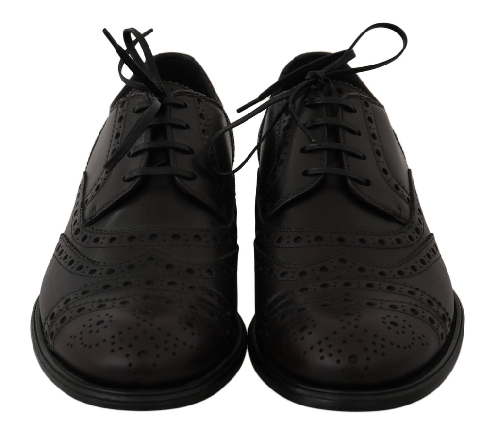 Chaussures habillées Richelieu Dolce & Gabbana en cuir noir