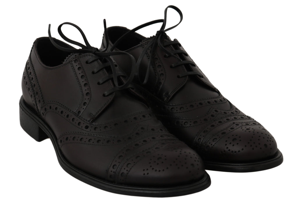 Chaussures habillées Richelieu Dolce & Gabbana en cuir noir