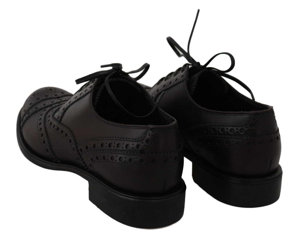 Chaussures habillées Richelieu Dolce & Gabbana en cuir noir