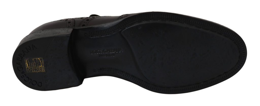 Chaussures habillées Richelieu Dolce & Gabbana en cuir noir
