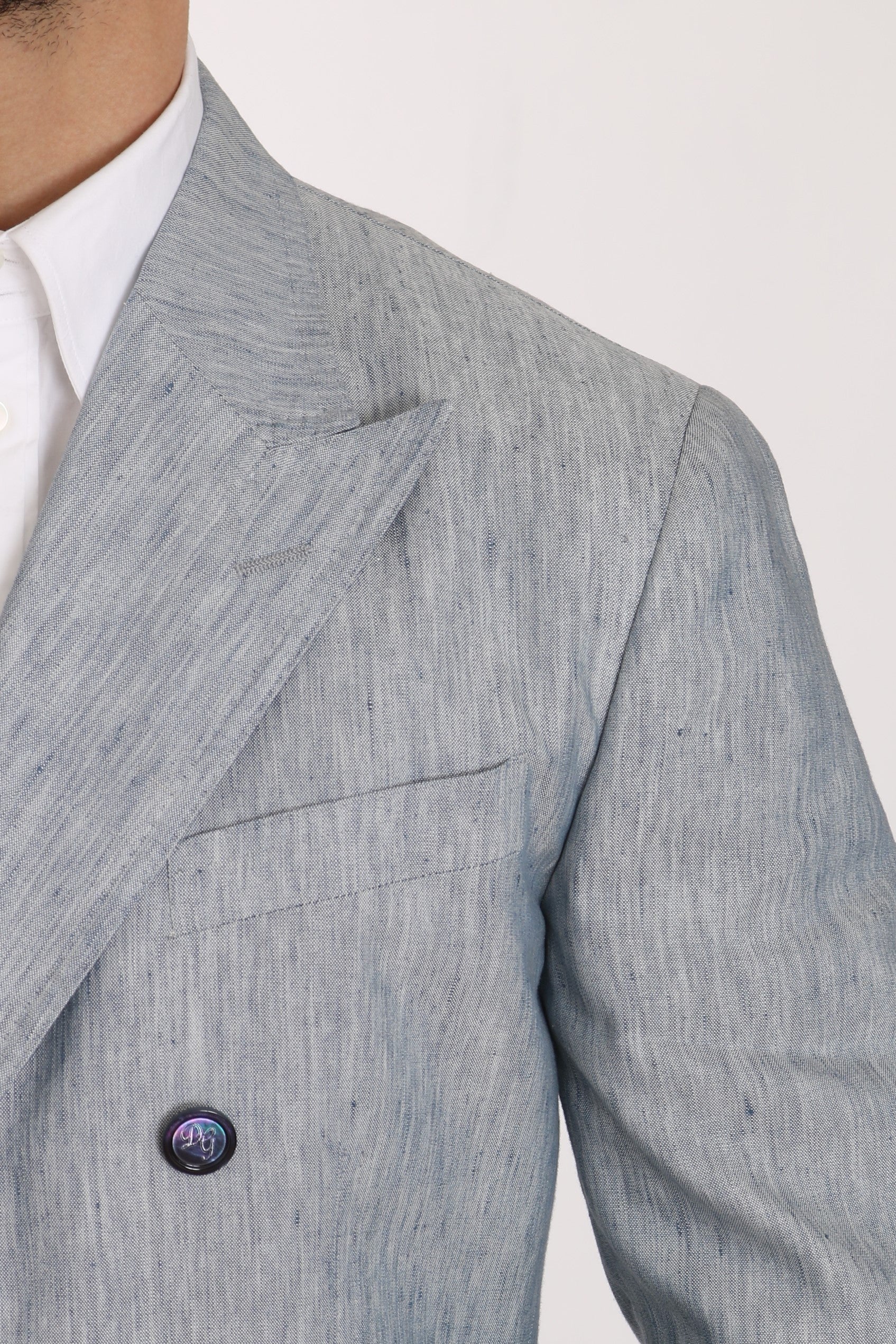 Dolce & Gabbana Blue Blazer for Men side view