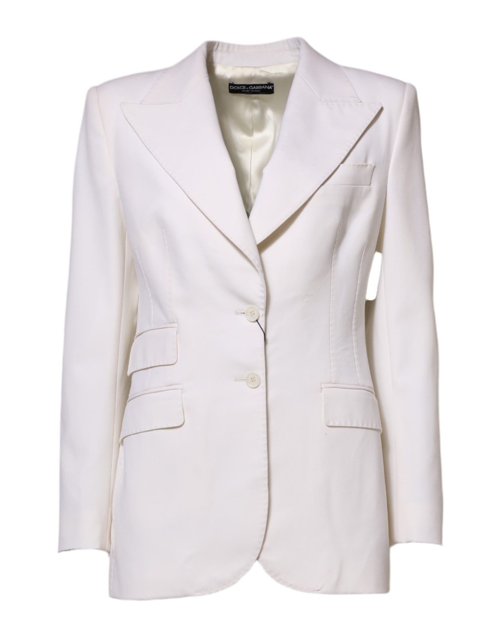 Dolce & Gabbana White Coat for Women alternate view