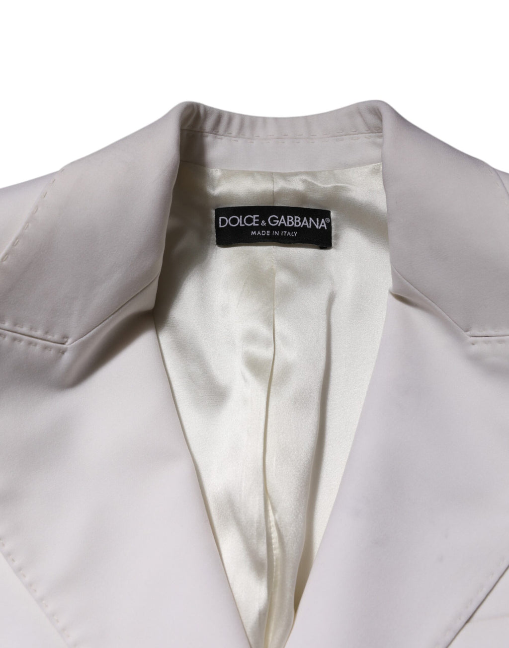 Dolce & Gabbana White Coat for Women side view