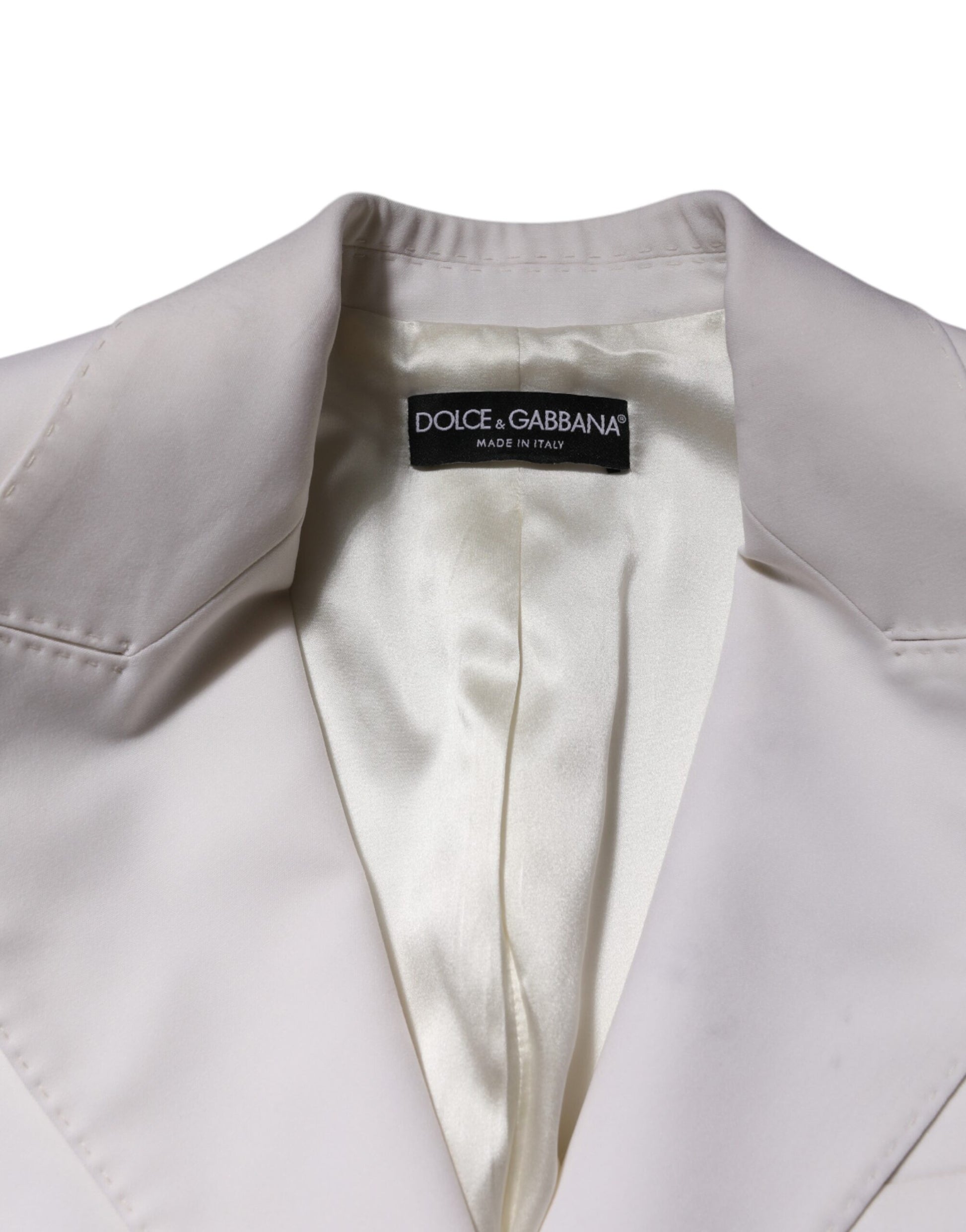 Dolce & Gabbana White Coat for Women side view