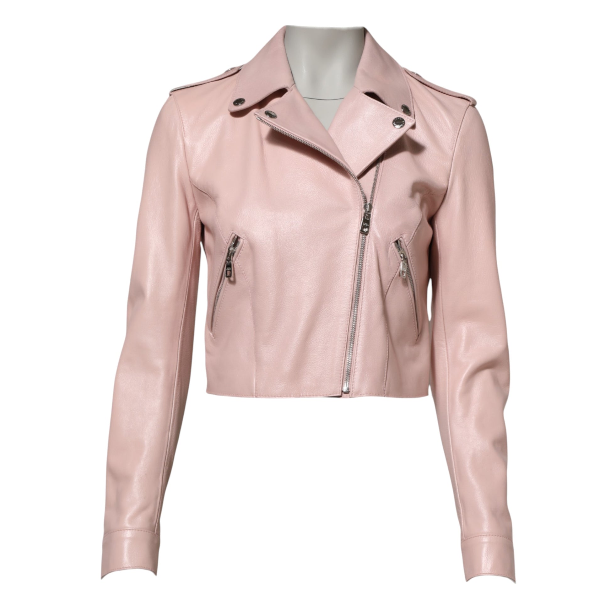 Dolce & Gabbana Pink Biker Jackets for Women additional view