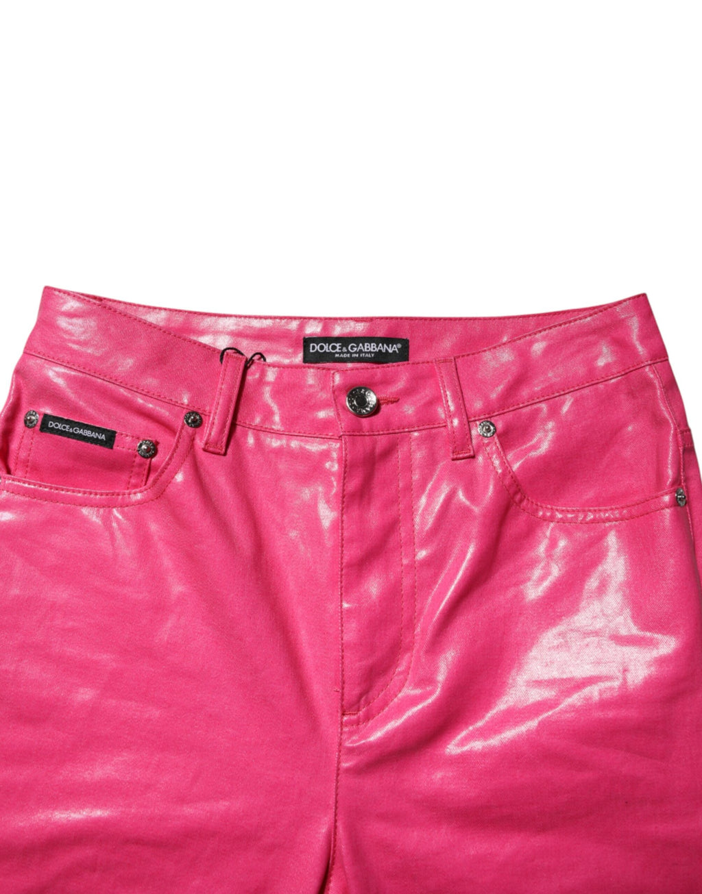 Dolce & Gabbana Pink Skinny Jeans for Women side view