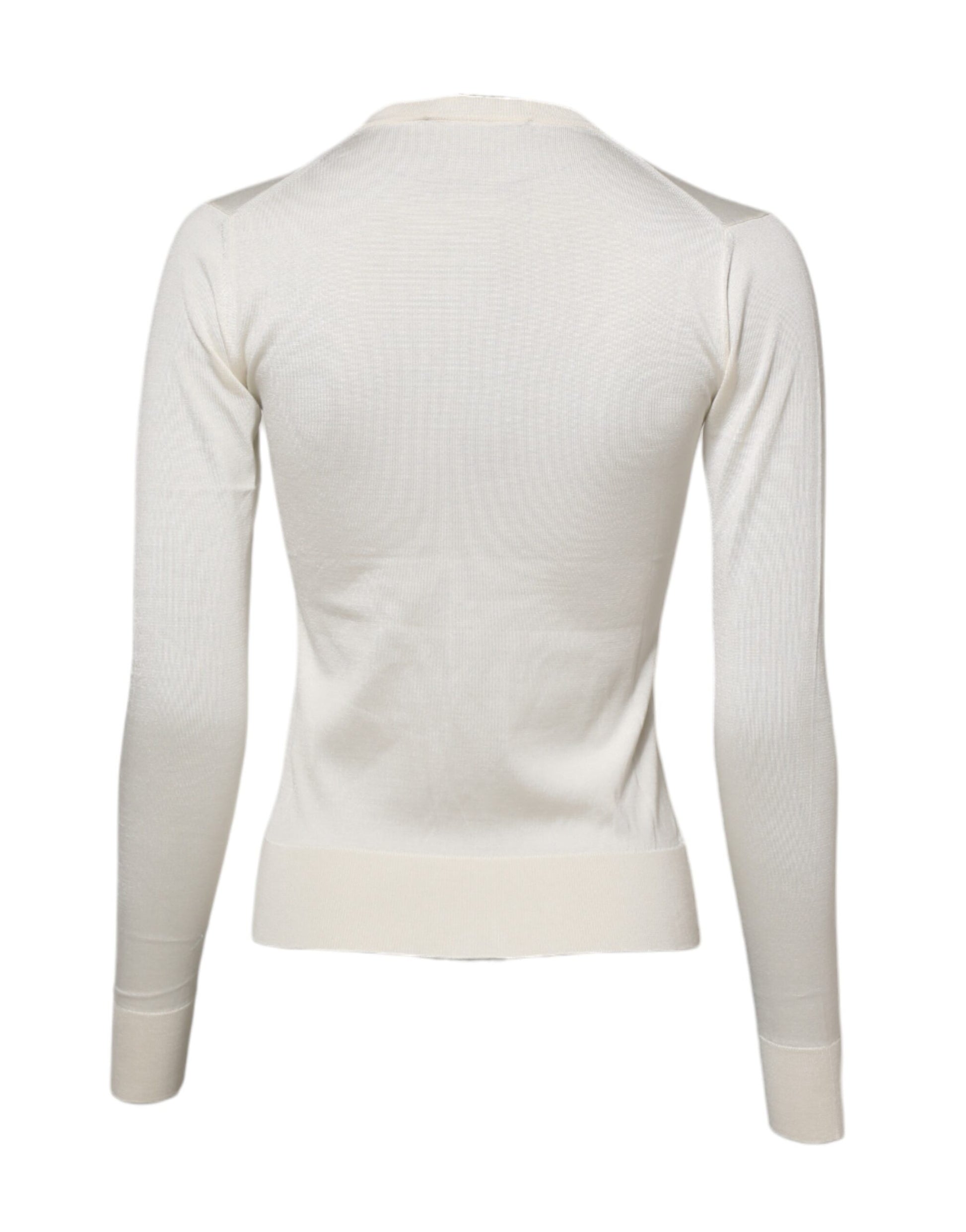 Dolce & Gabbana White Cardigan for Women detail view