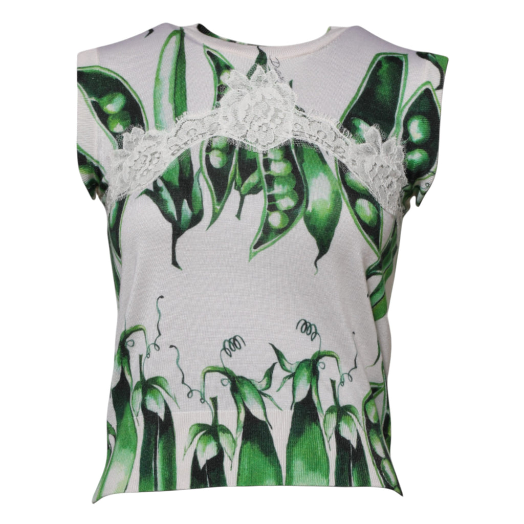 Dolce & Gabbana White Sleeveless T-Shirt for Women additional view