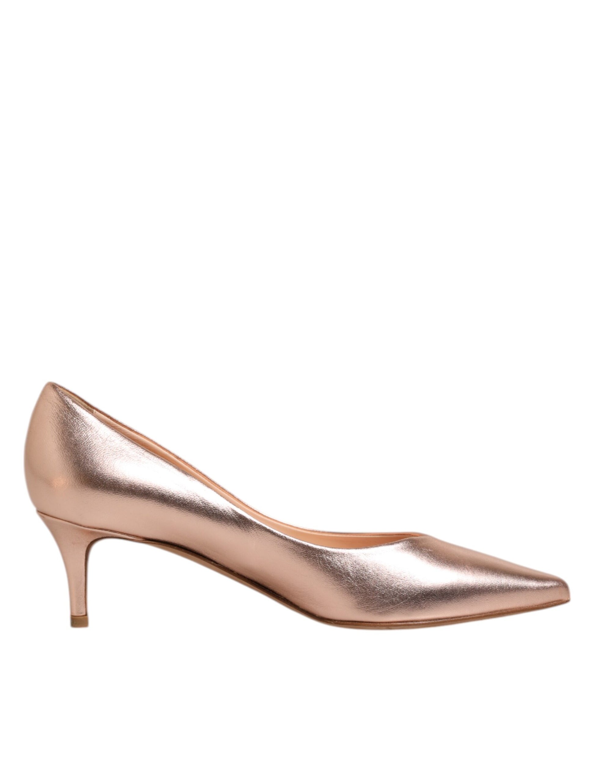 Escarpins Prosperine en cuir rose, talons aiguilles, chaussures à enfiler