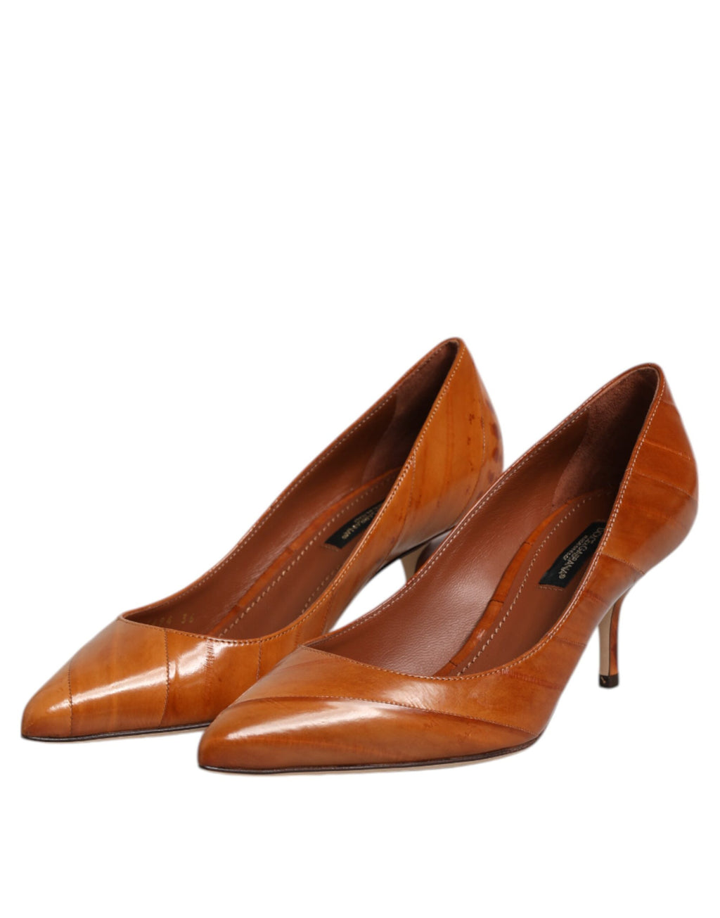 Dolce & Gabbana Brown Mid Heel for Women side view