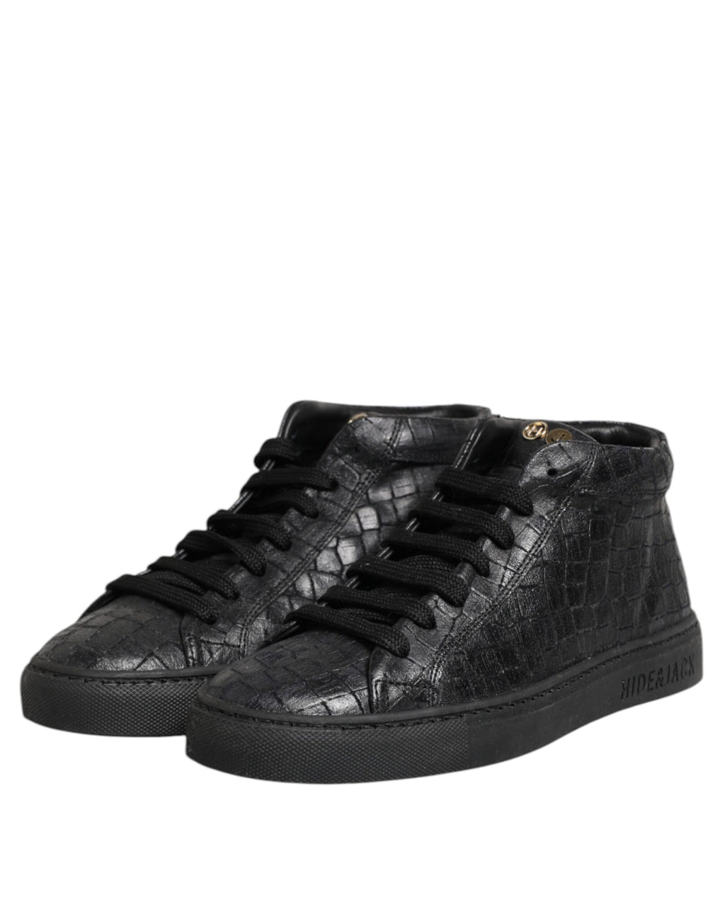 HIDE & JACK Black Athletic Sneakers for Women side view