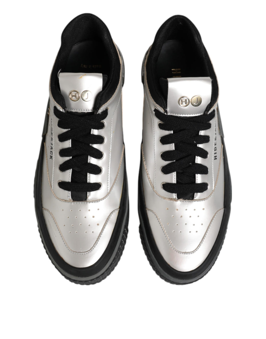 HIDE & JACK Silver Low Top Sneakers for Women detail view