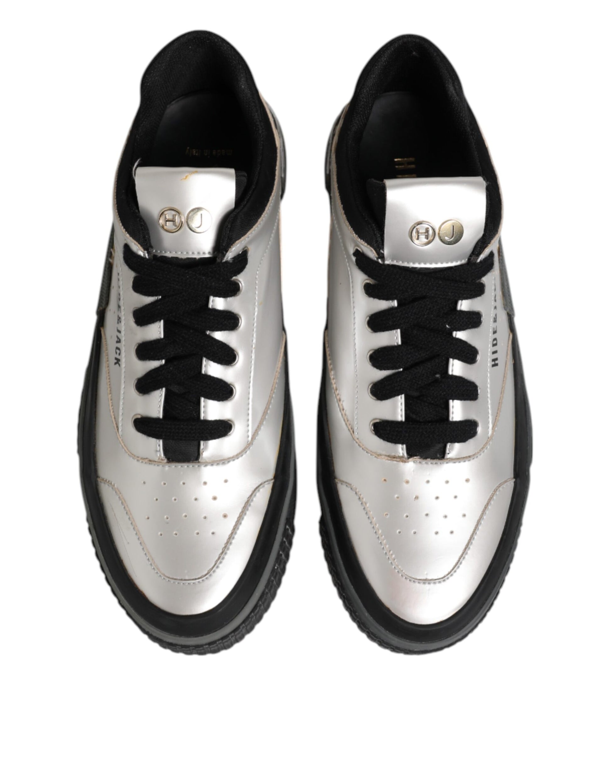 HIDE & JACK Silver Low Top Sneakers for Women detail view