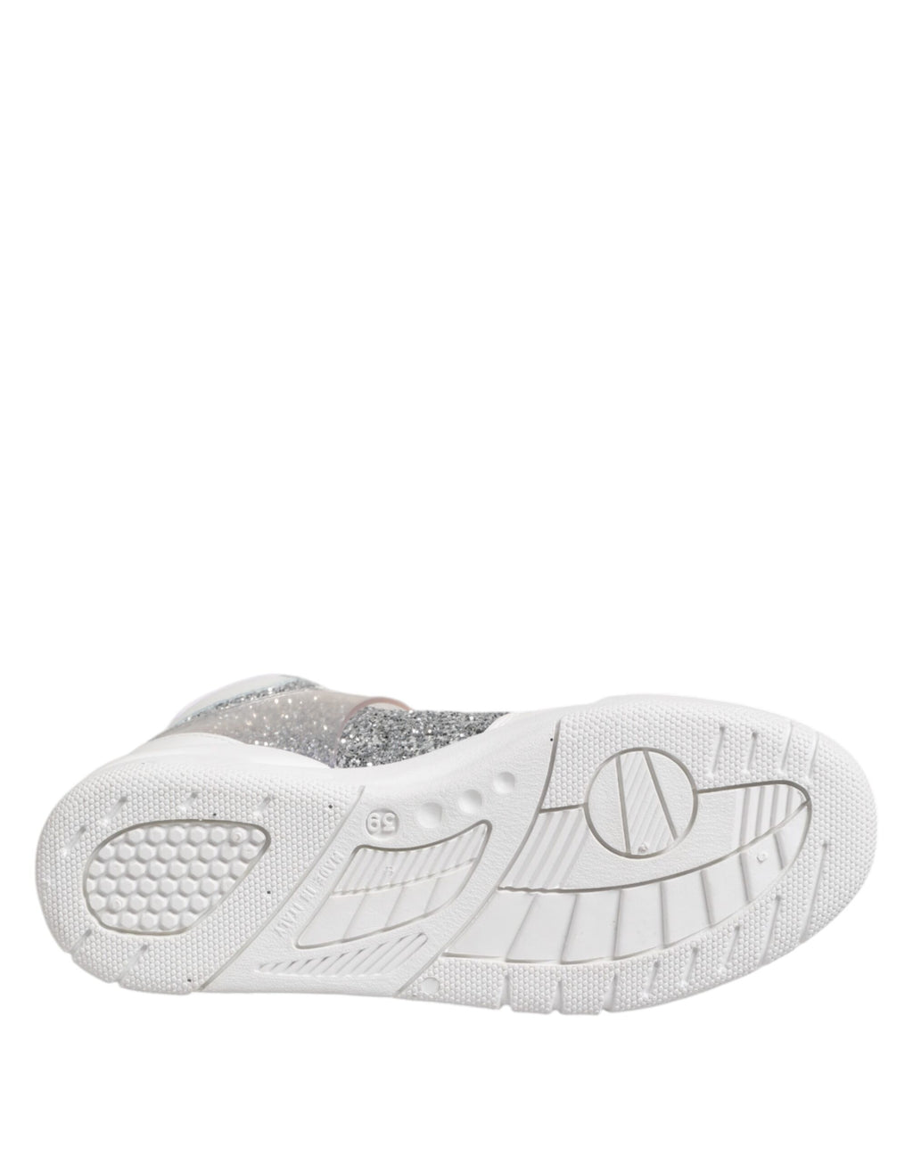 Chaussures sneakers montantes femme Chiara Ferragni Blanc Argent