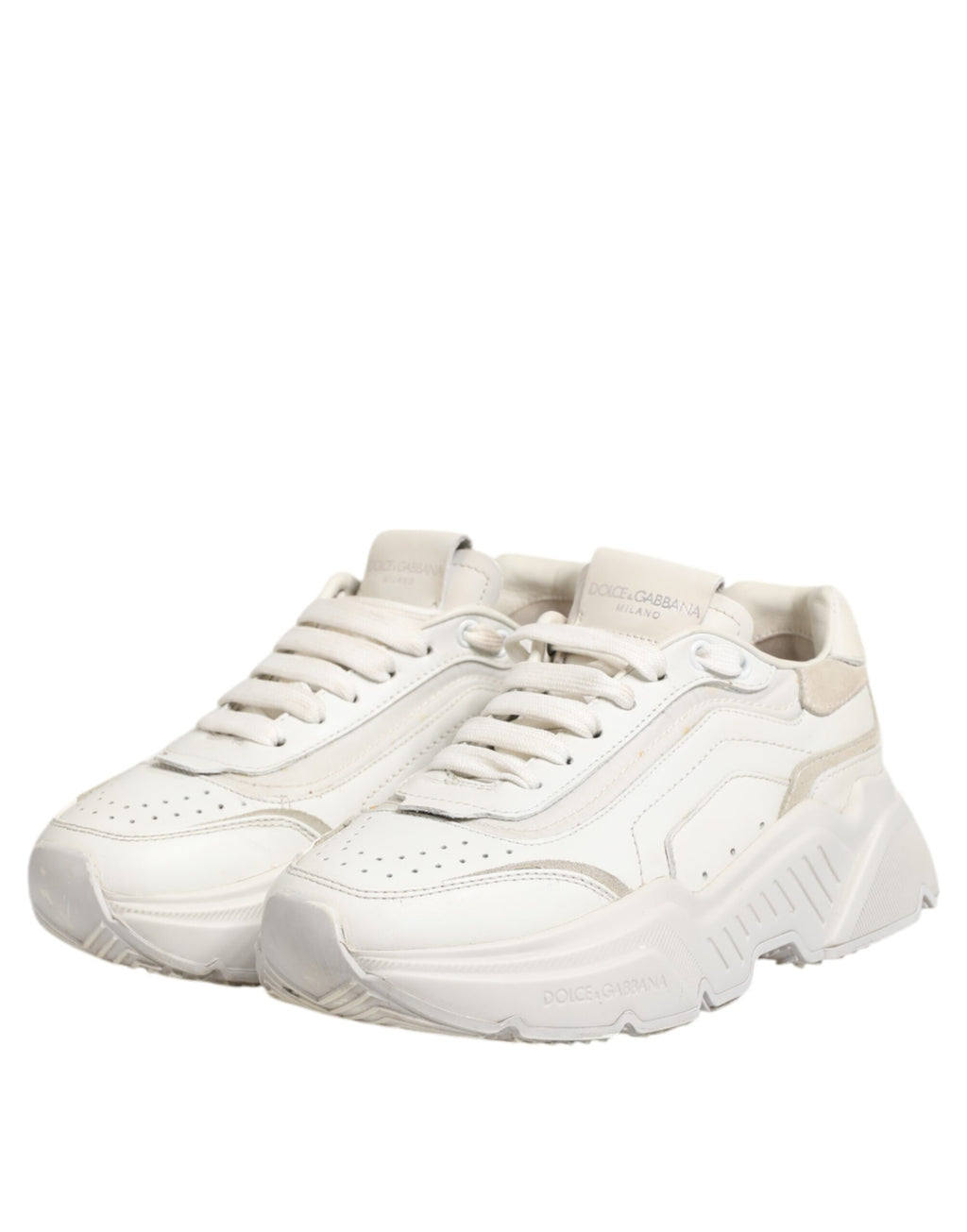 Dolce & Gabbana White Low Top Sneakers for Women detail view