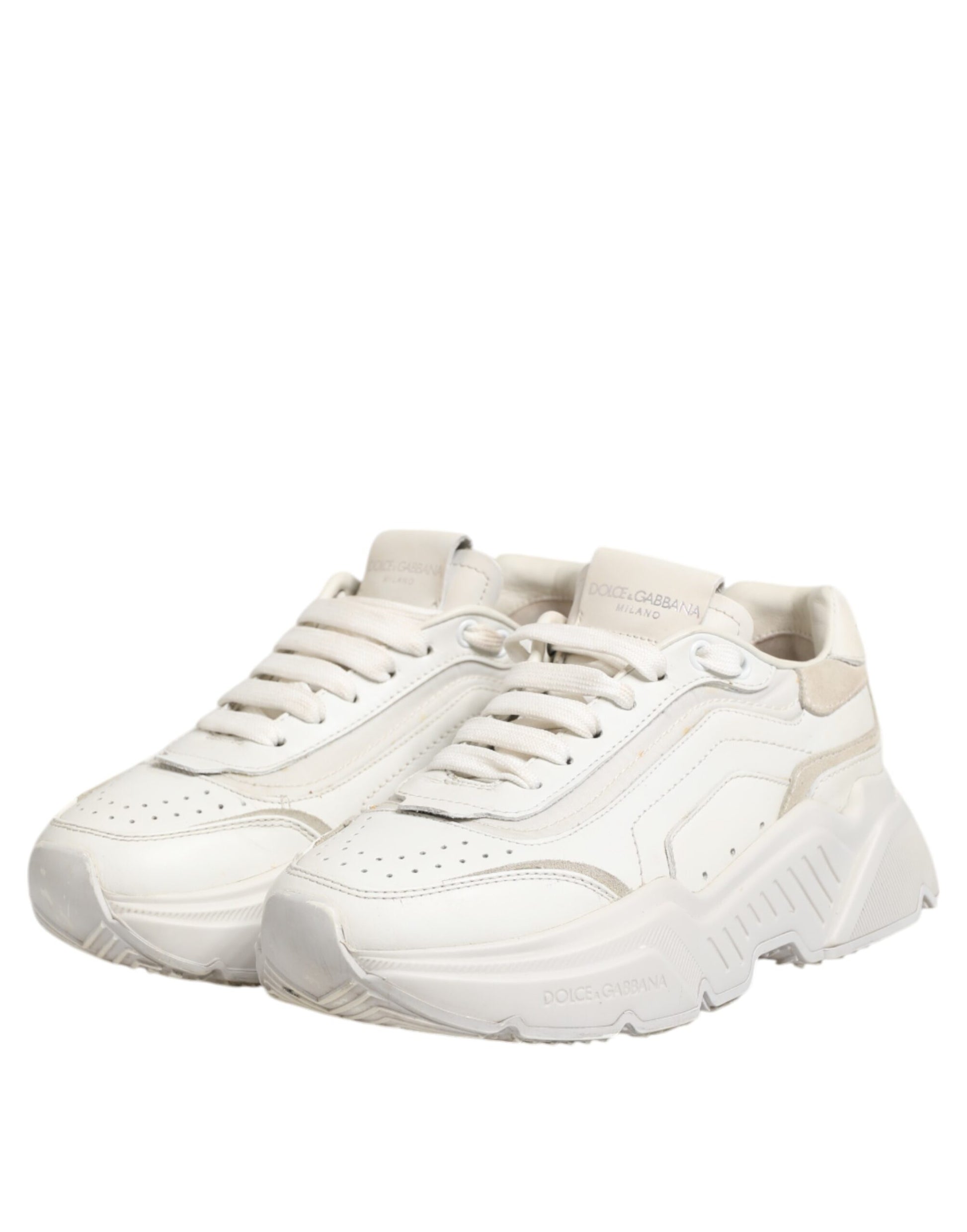 Dolce & Gabbana White Low Top Sneakers for Women detail view