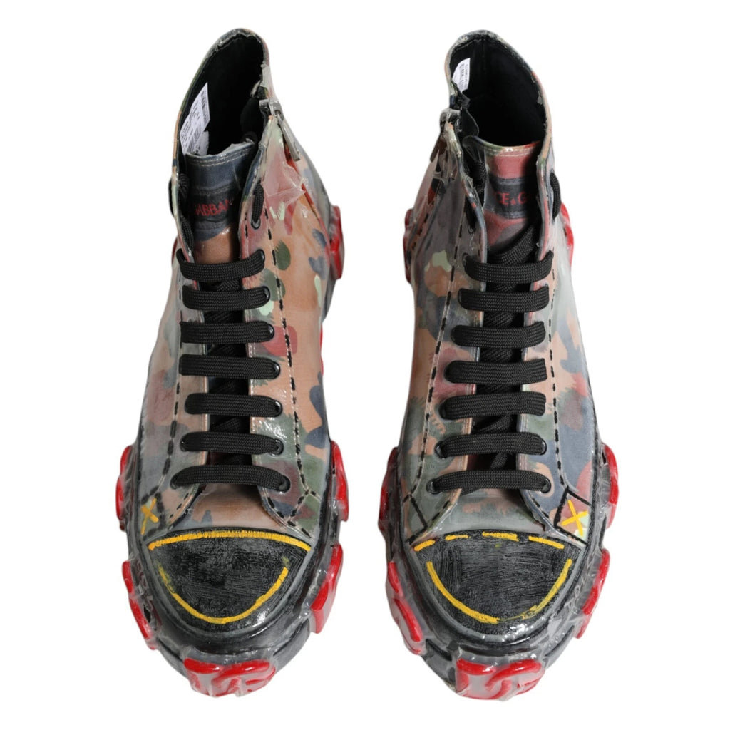 Dolce & Gabbana Multicolor High Tops for Men side view