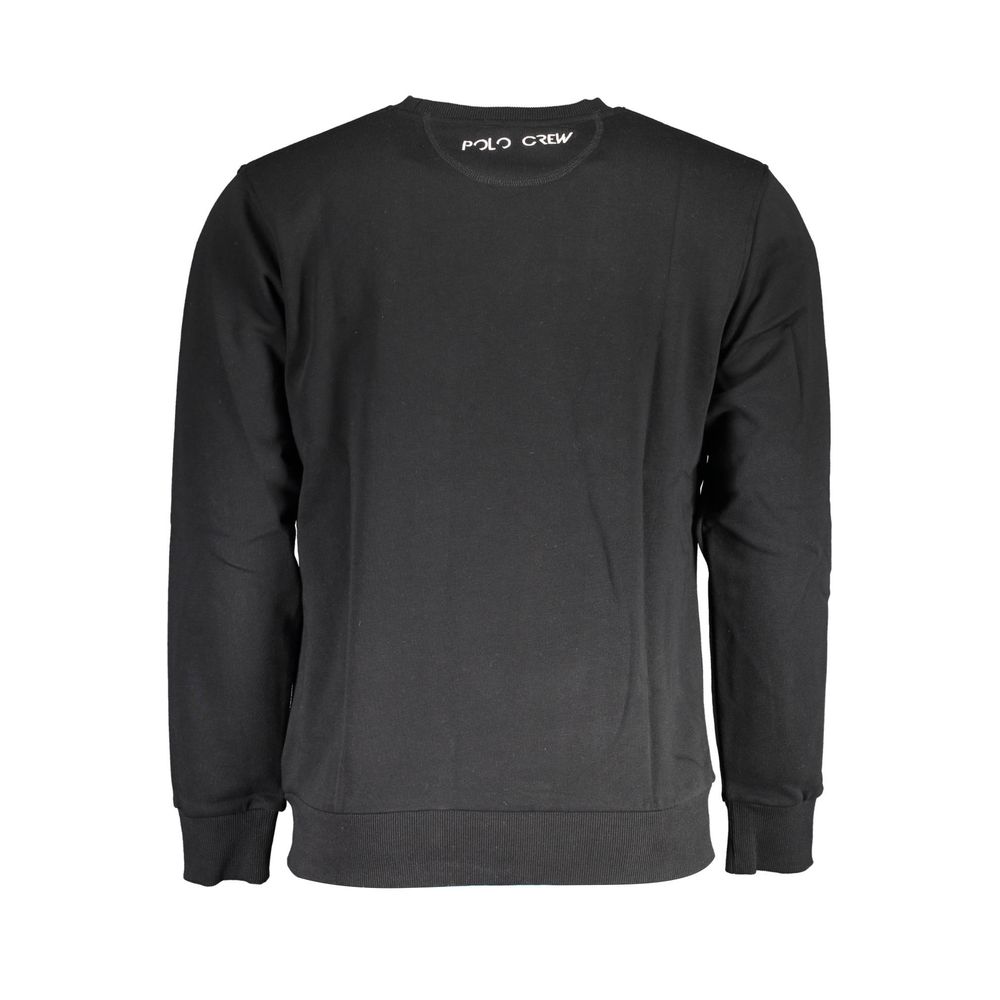 Pull homme en coton noir La Martina