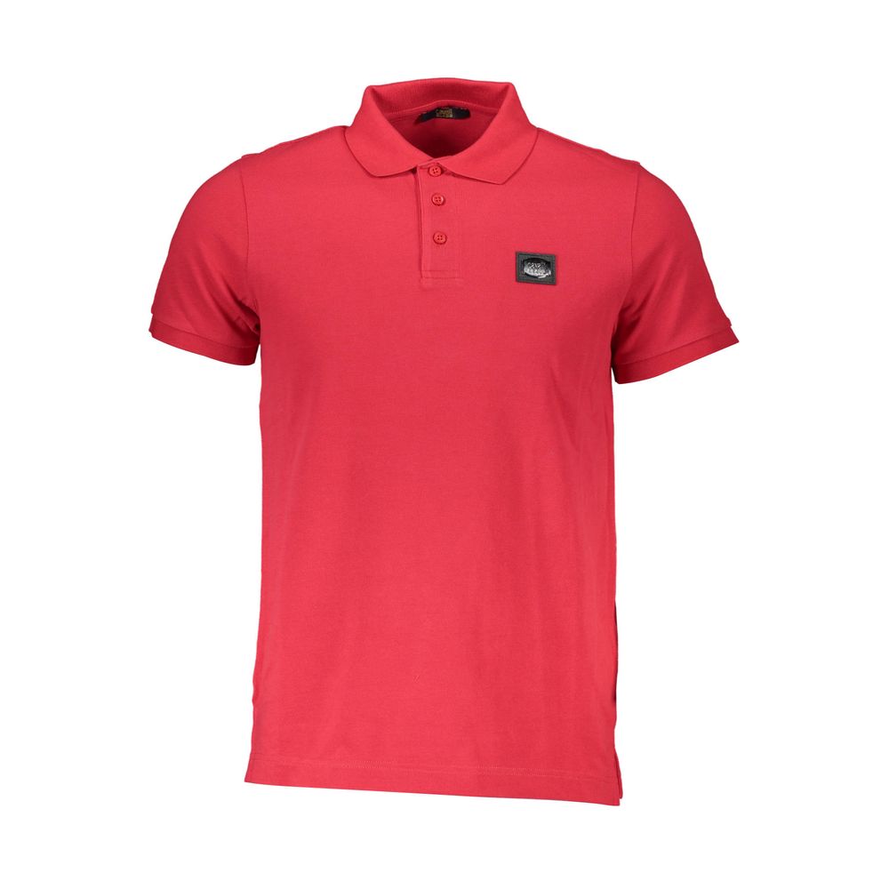 Cavalli Class Red Polo Shirt for Men