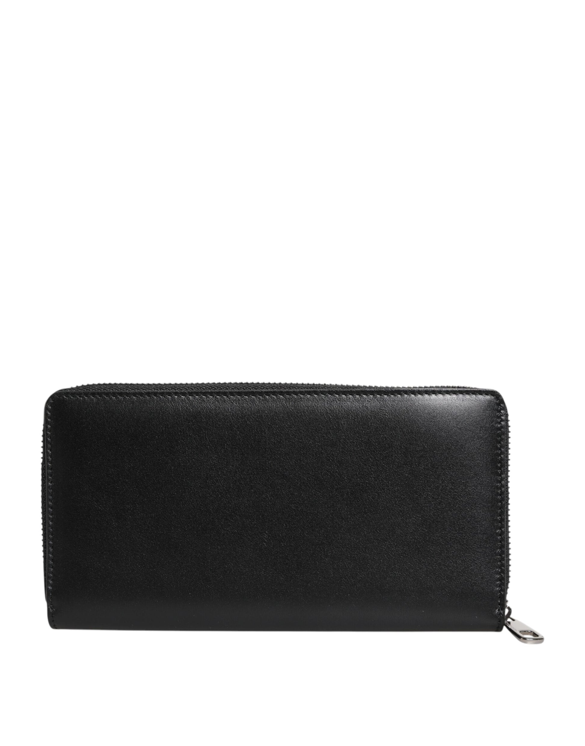 Dolce & Gabbana Black Leather Wallets for Men side view