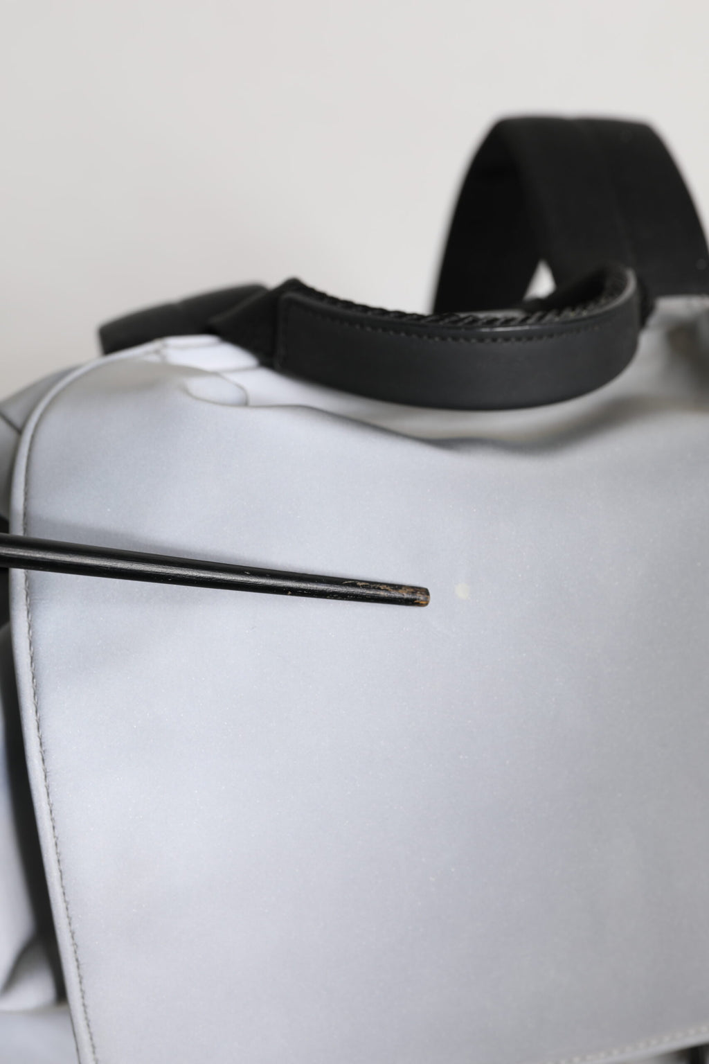 Dolce &amp; Gabbana – Rucksack mit Kordelzug und Reflektorschnallen in Grau von Palermo