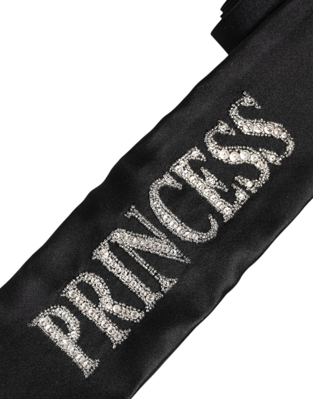 Ceinture tressée Dolce & Gabbana noire Princesse Fantasy