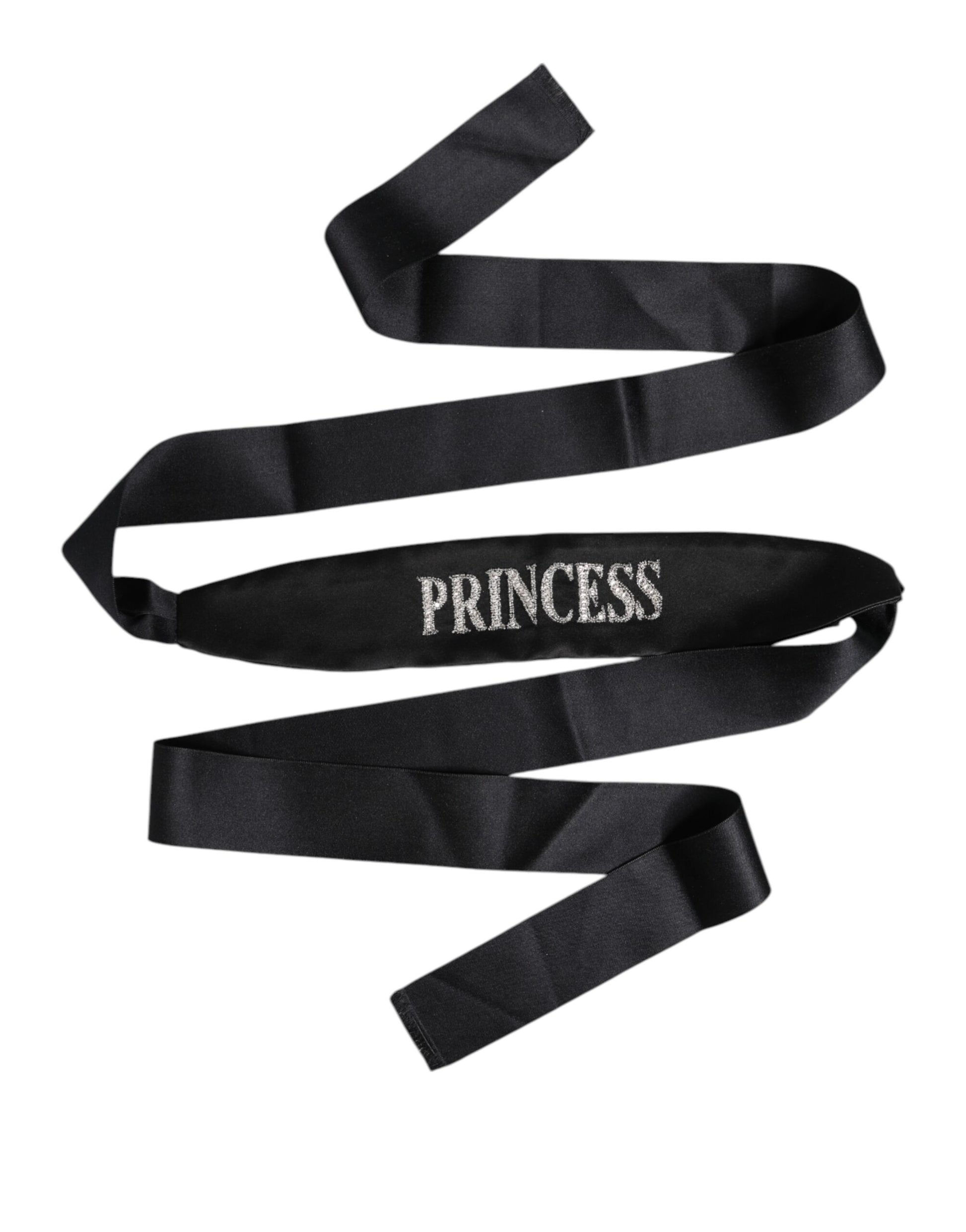 Ceinture tressée Dolce & Gabbana noire Princesse Fantasy