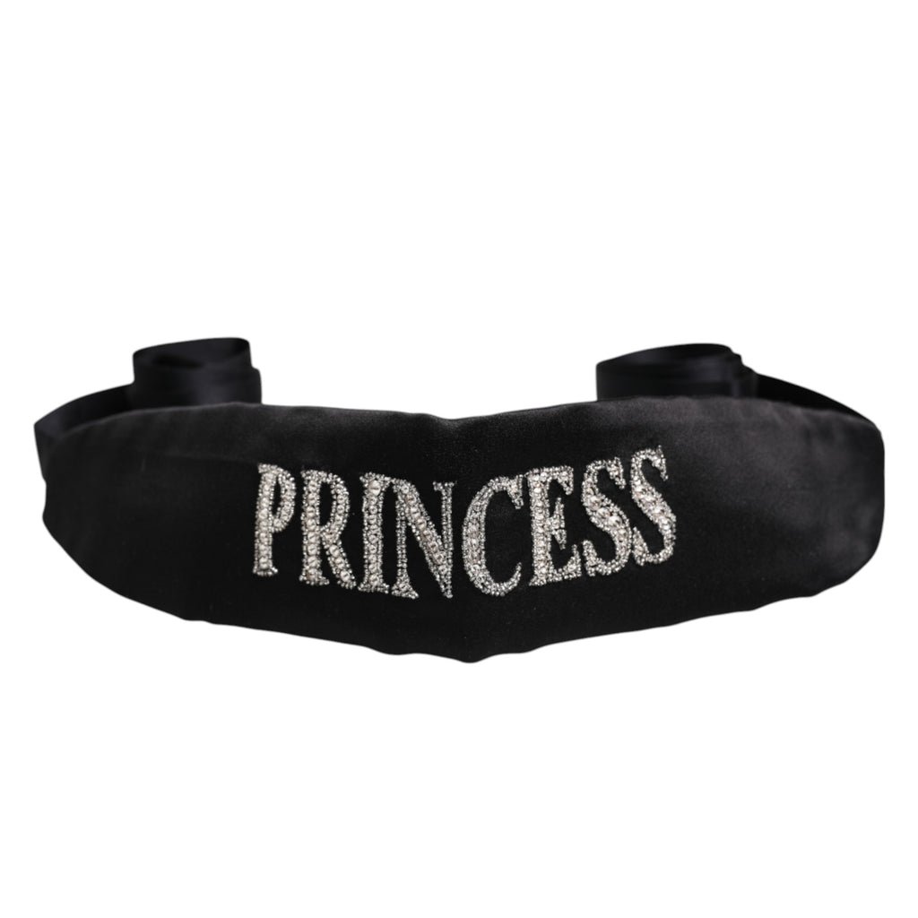 Ceinture tressée Dolce & Gabbana noire Princesse Fantasy