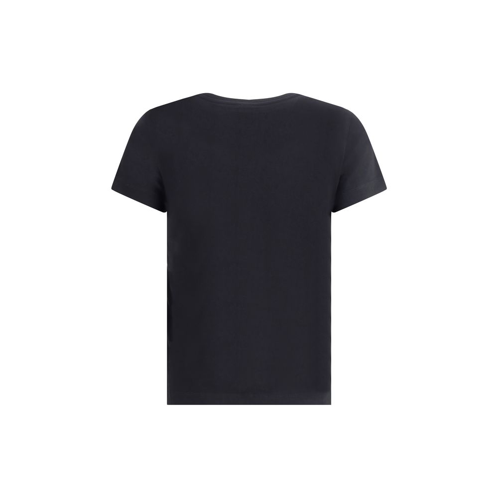 PINKO Black Cotton T-Shirt