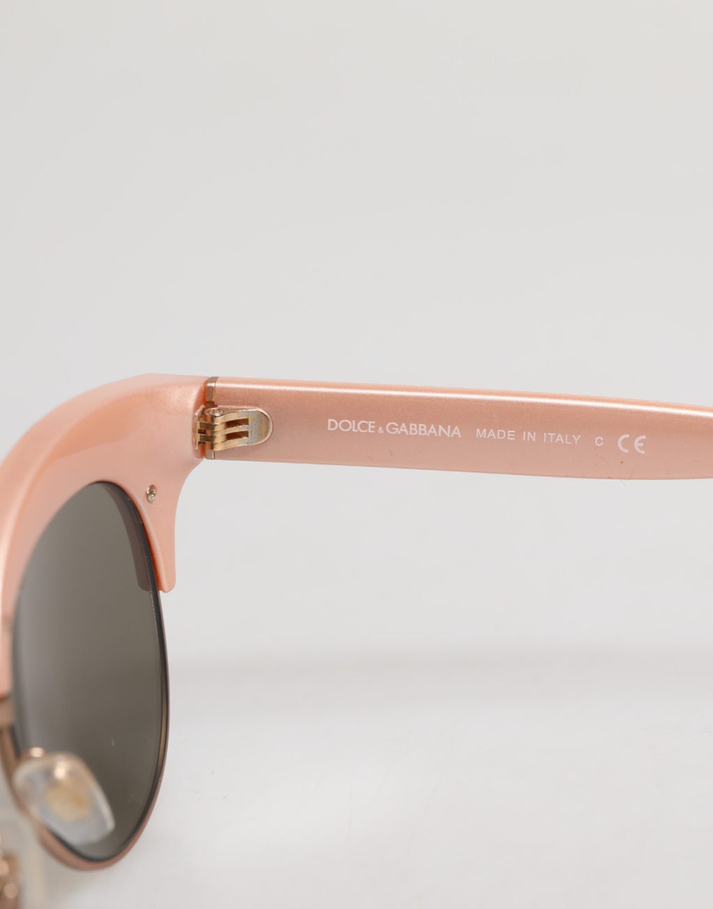 Dolce &amp; Gabbana – Verspiegelte Cat-Eye-Sonnenbrille mit Pailletten in Roségold DG6109