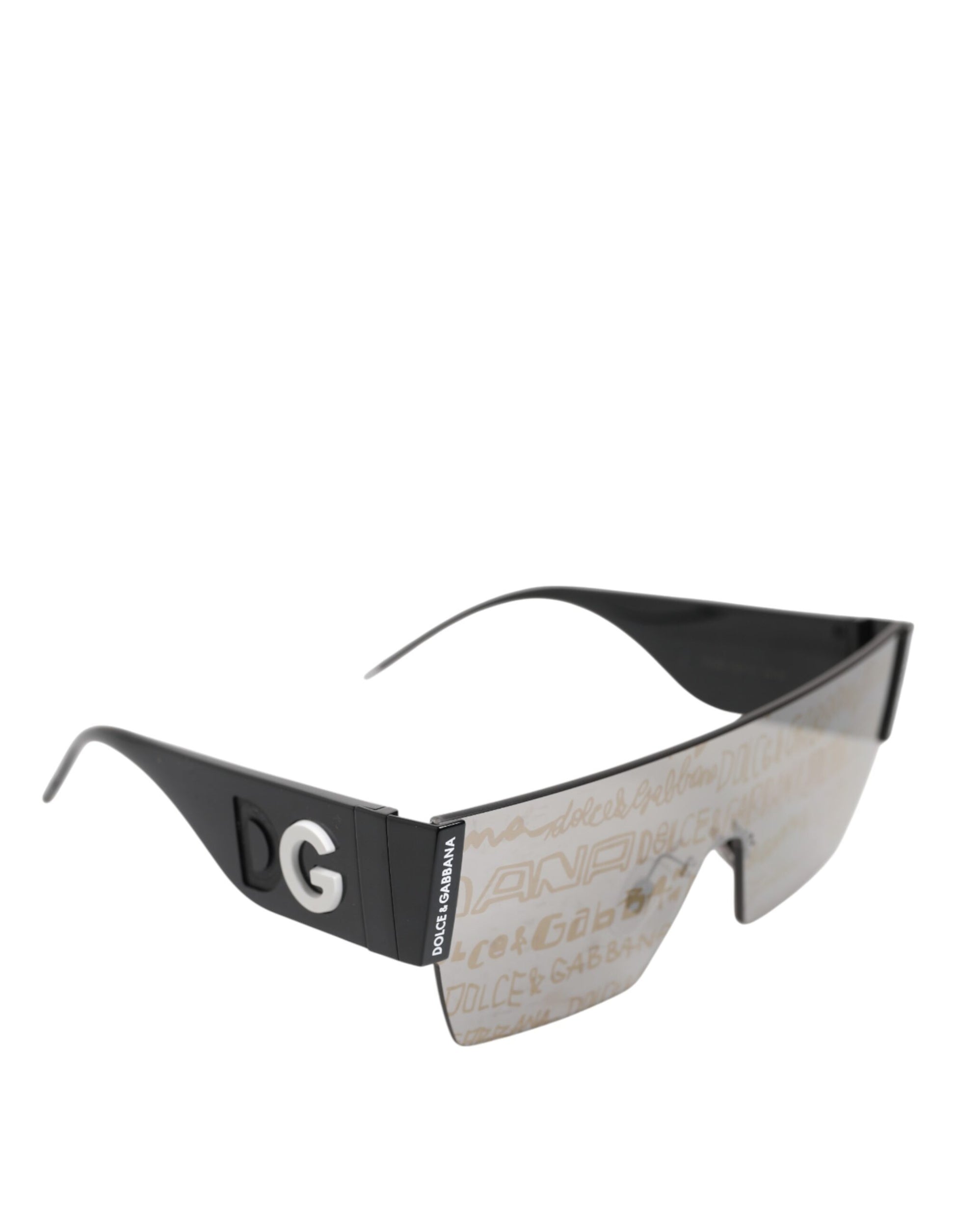 Dolce & Gabbana Black Metal Frame DNA Graffiti DG2233 Eyewear Sunglasses