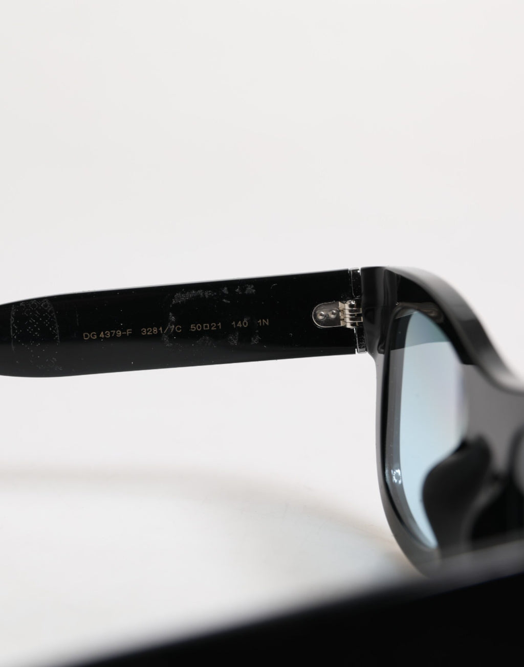 Dolce &amp; Gabbana Blau Schwarz Marmoriertes Metall DG2215K Brillen Sonnenbrille