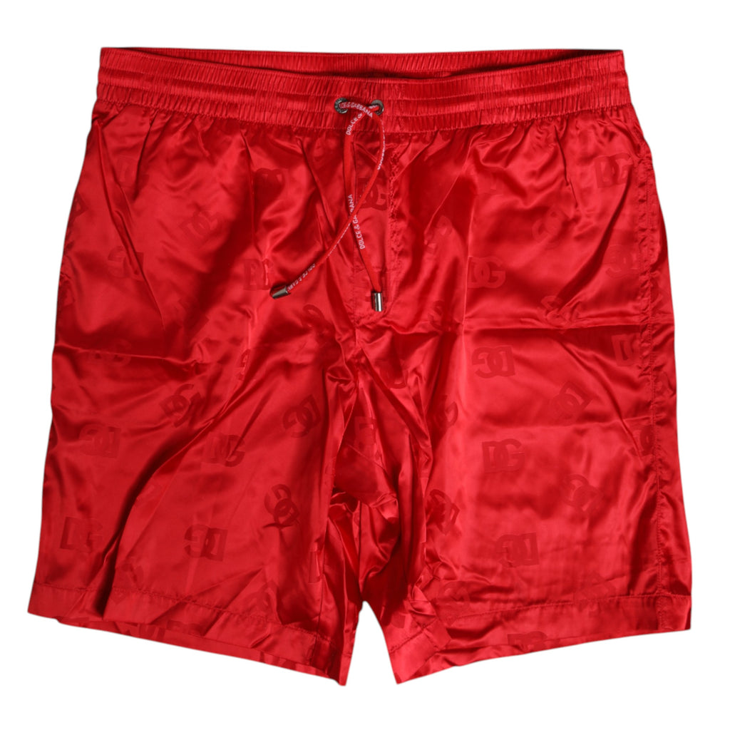 Dolce & Gabbana Red Swim Shorts for Men additional view