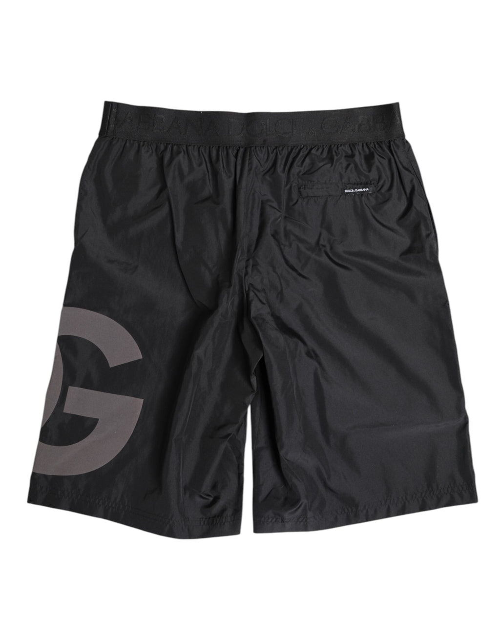 Dolce & Gabbana Black Swim Shorts for Men detail view