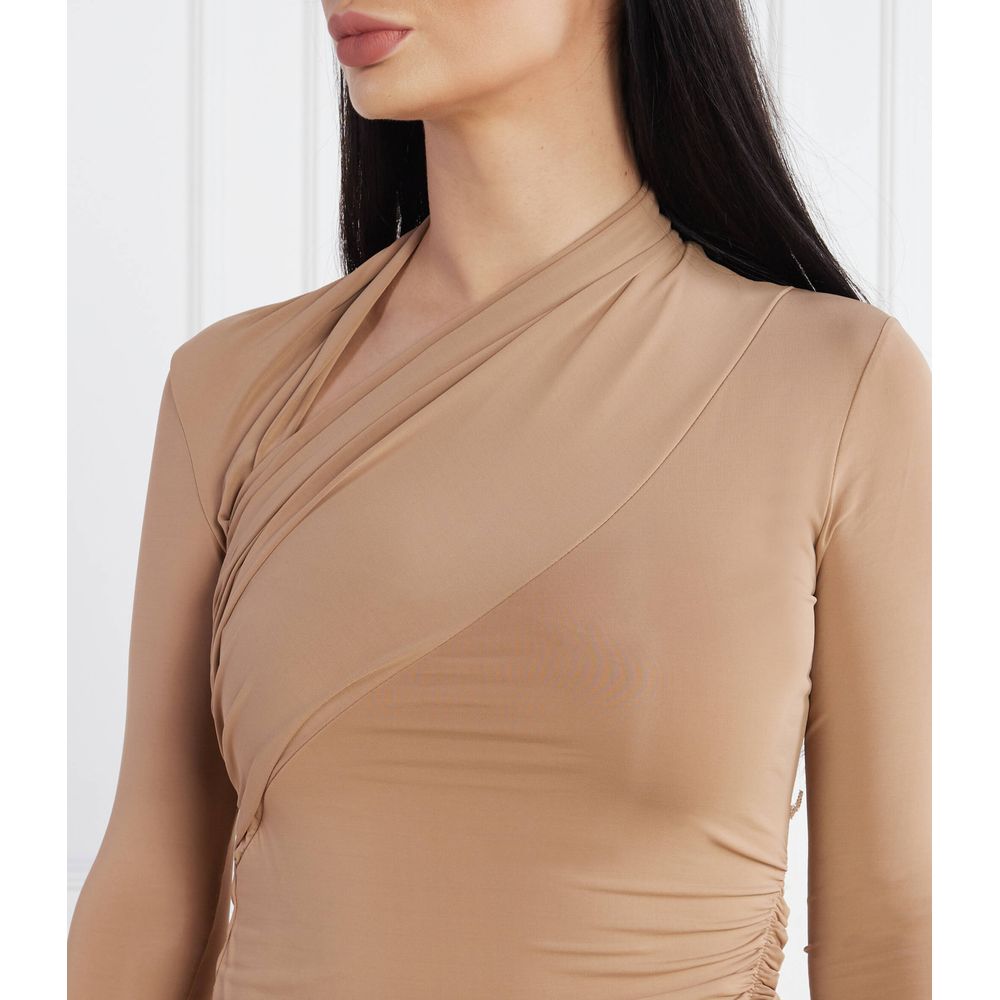 PINKO Beiges Viskosekleid