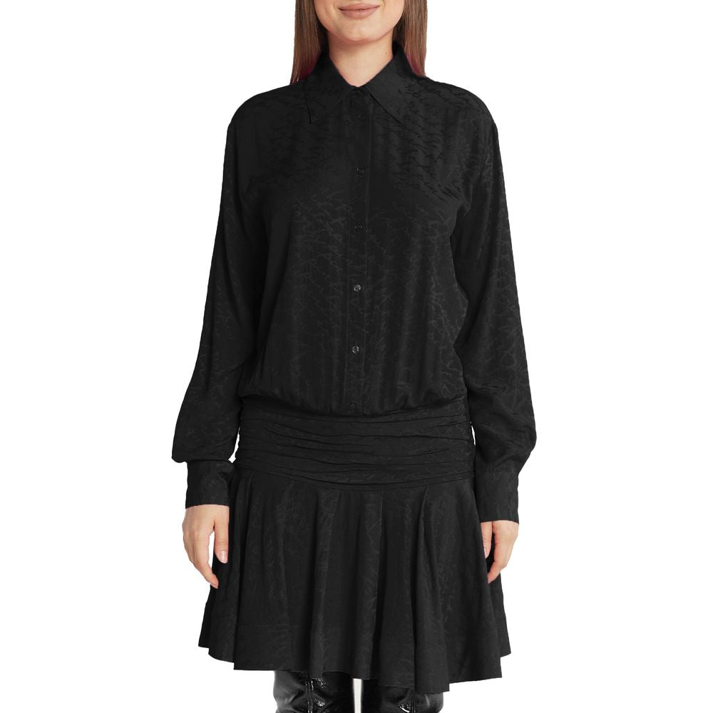 PINKO Schwarzes Seidenkleid für Damen