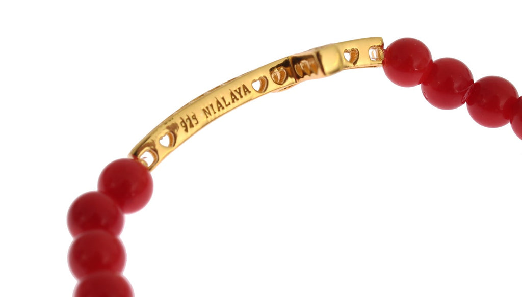 Nialaya Red Bracelets for Women side view