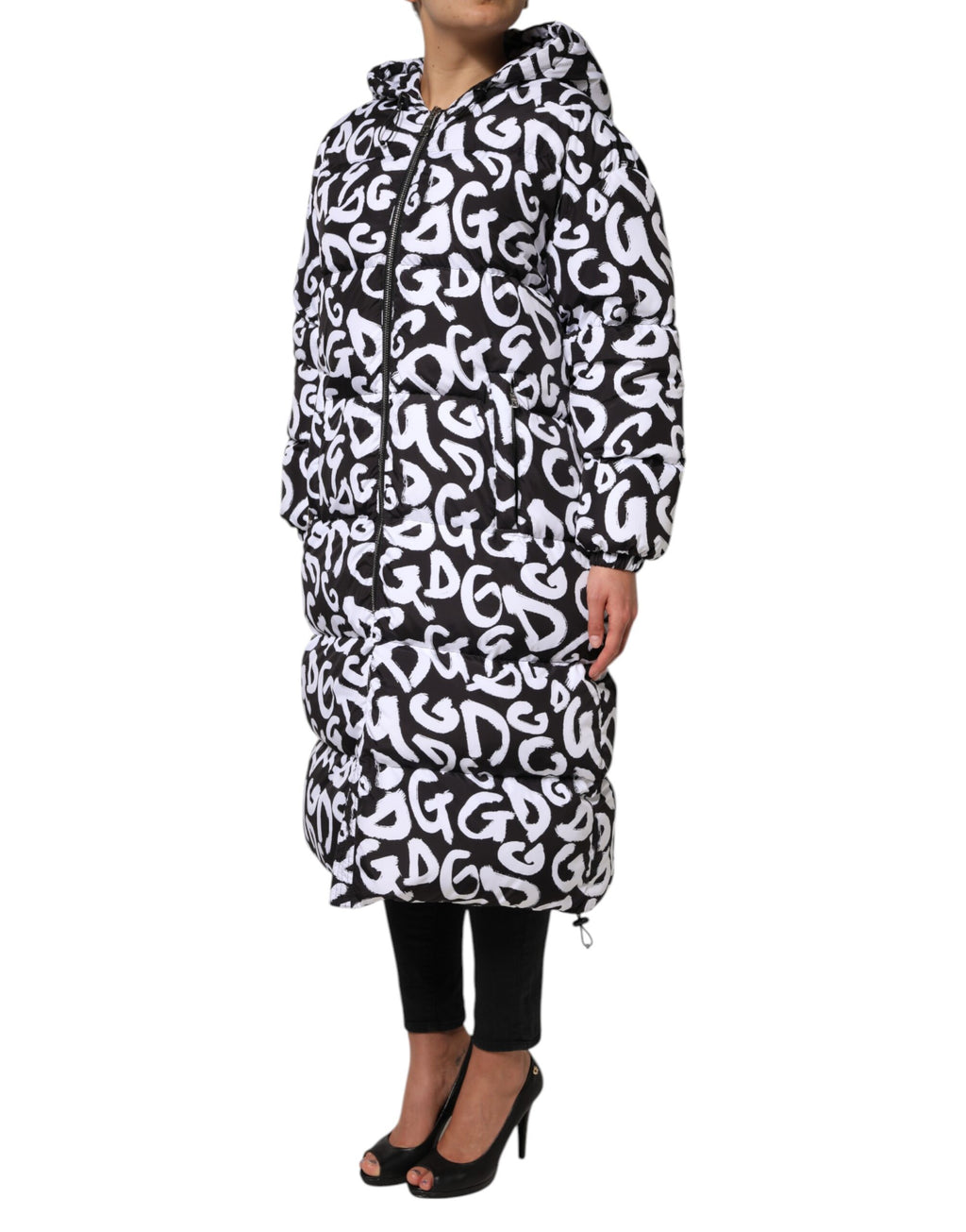 Dolce & Gabbana Black Full Length Jacket for Women detail view