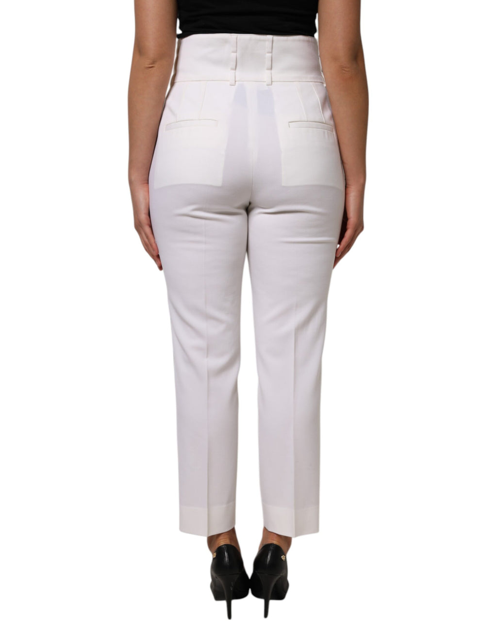 Dolce & Gabbana White Dress Pants for Women side view