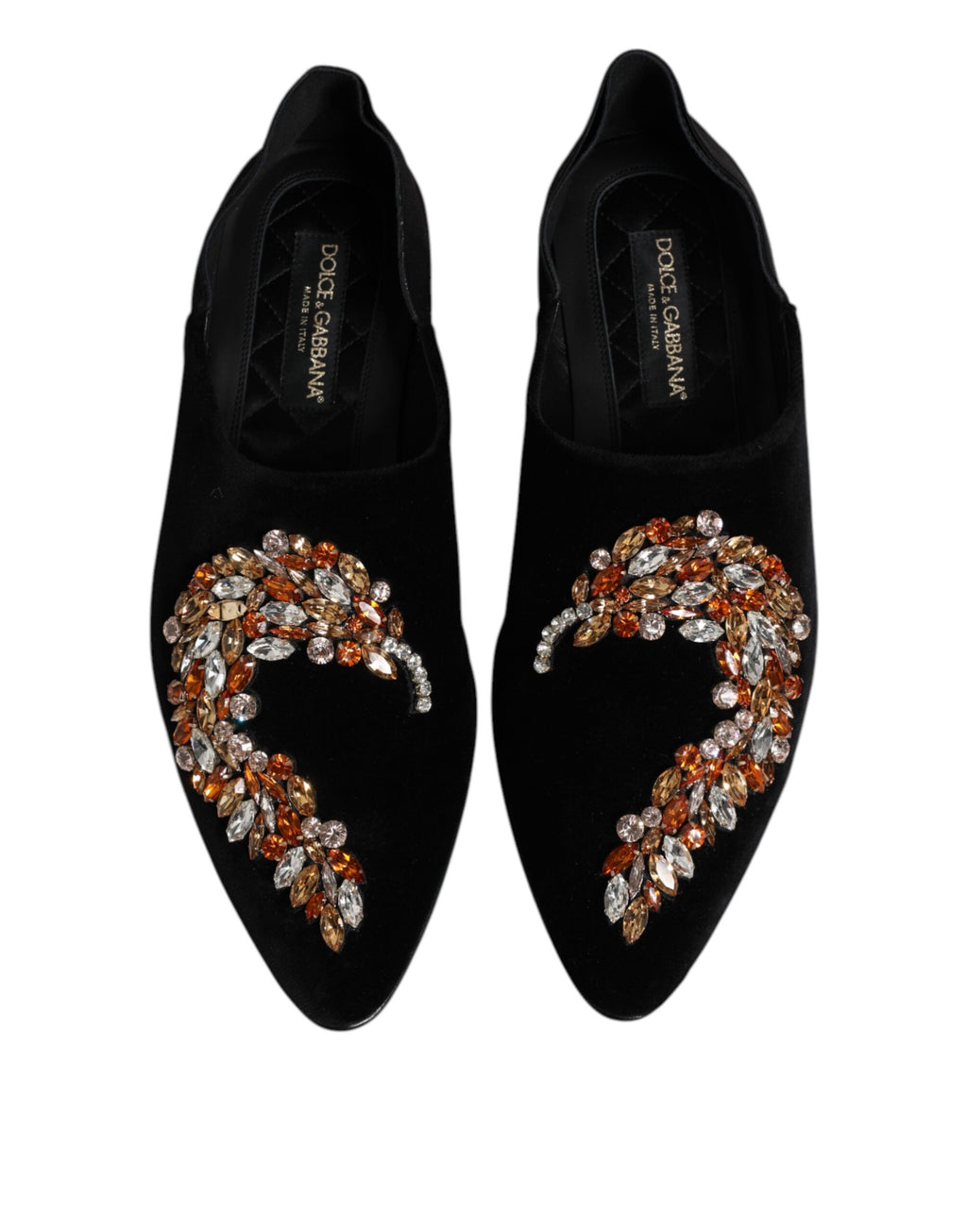 Dolce & Gabbana Black Slip On Loafers for Men detail view