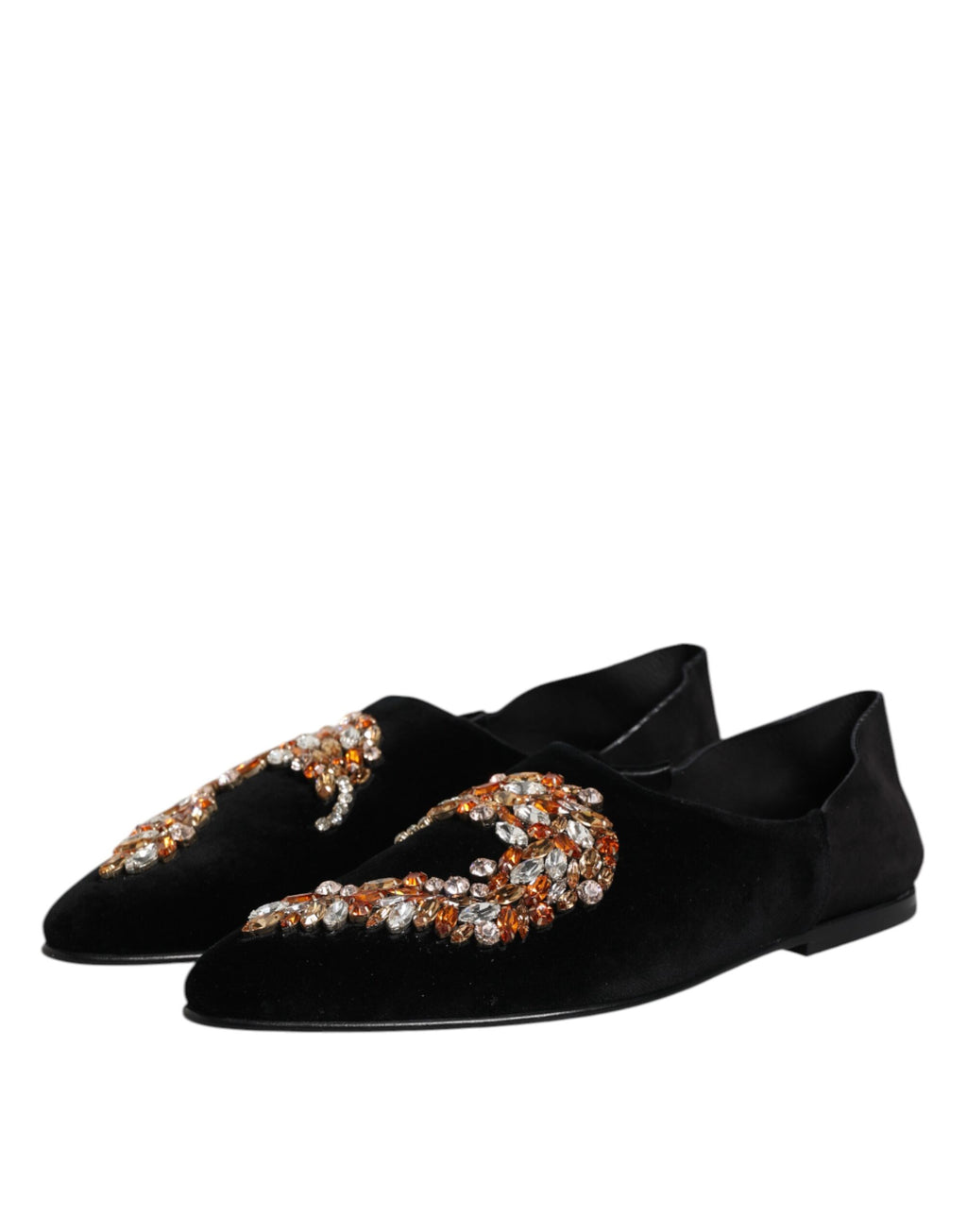 Dolce & Gabbana Black Slip On Loafers for Men side view