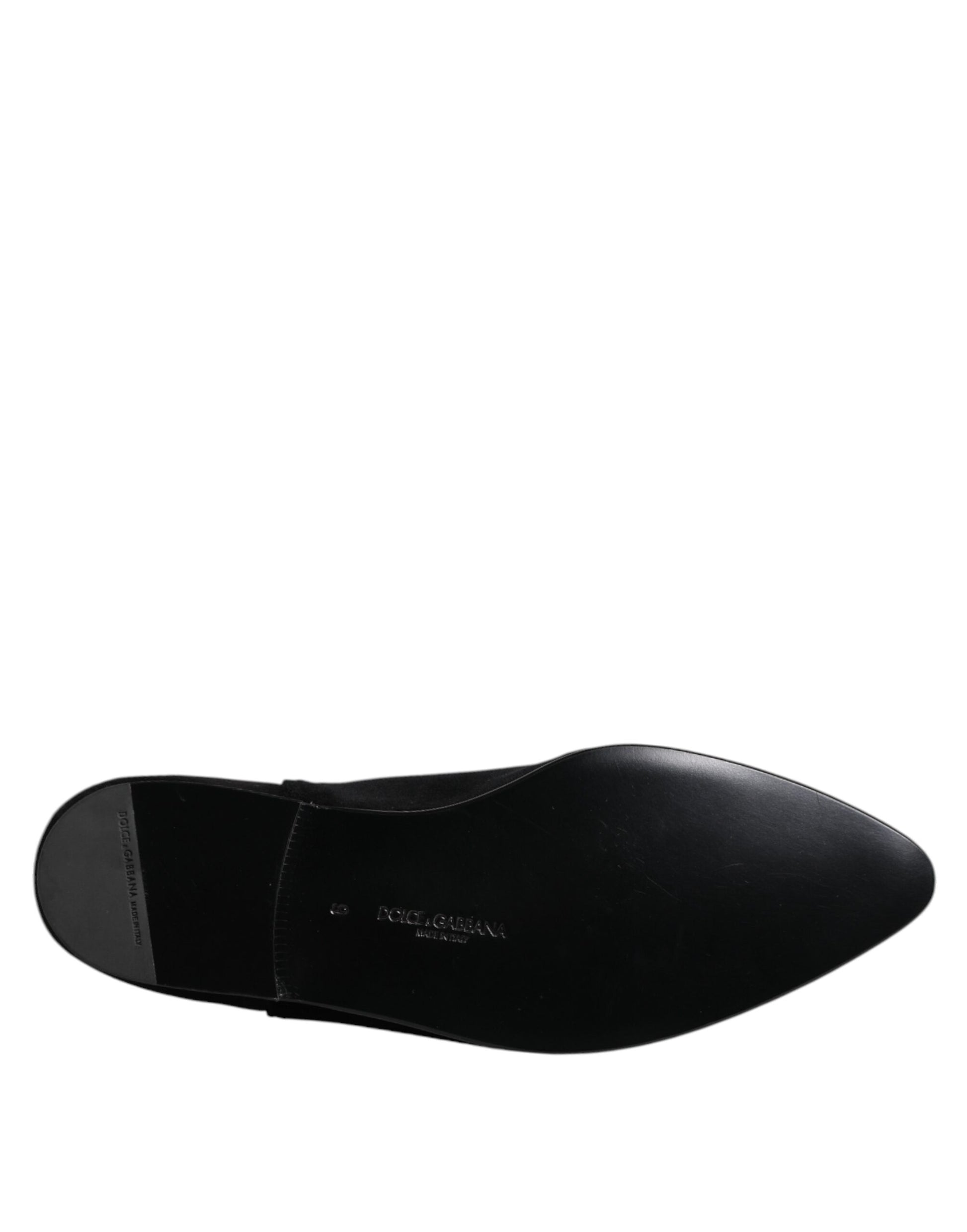 Dolce & Gabbana Black Slip On Loafers for Men additional view