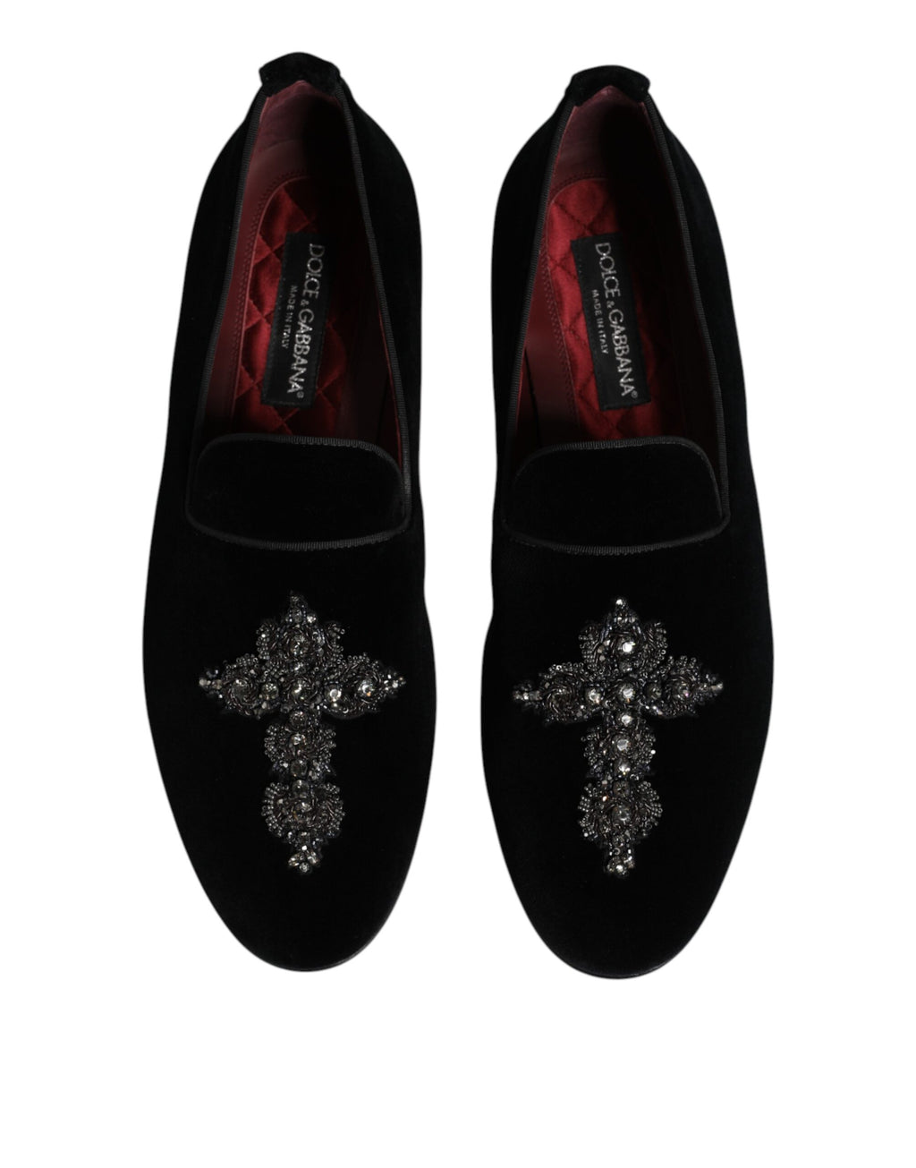 Dolce & Gabbana Black Slip On Loafers for Men detail view