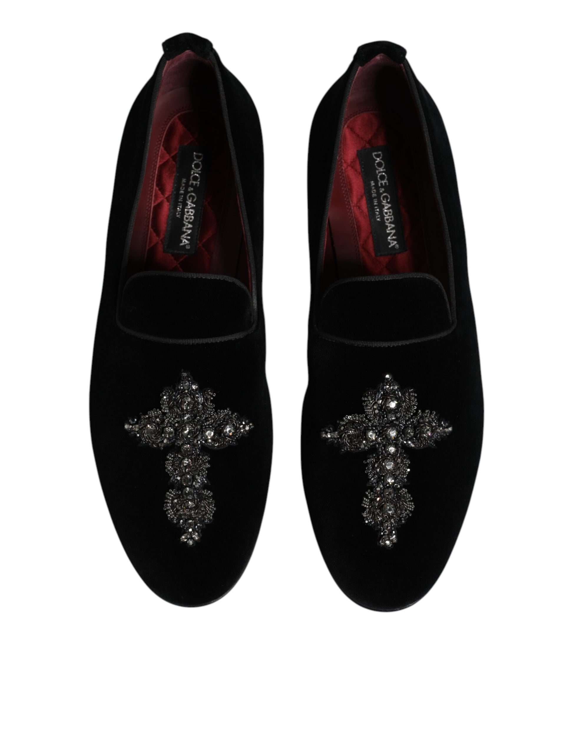 Dolce & Gabbana Black Slip On Loafers for Men detail view