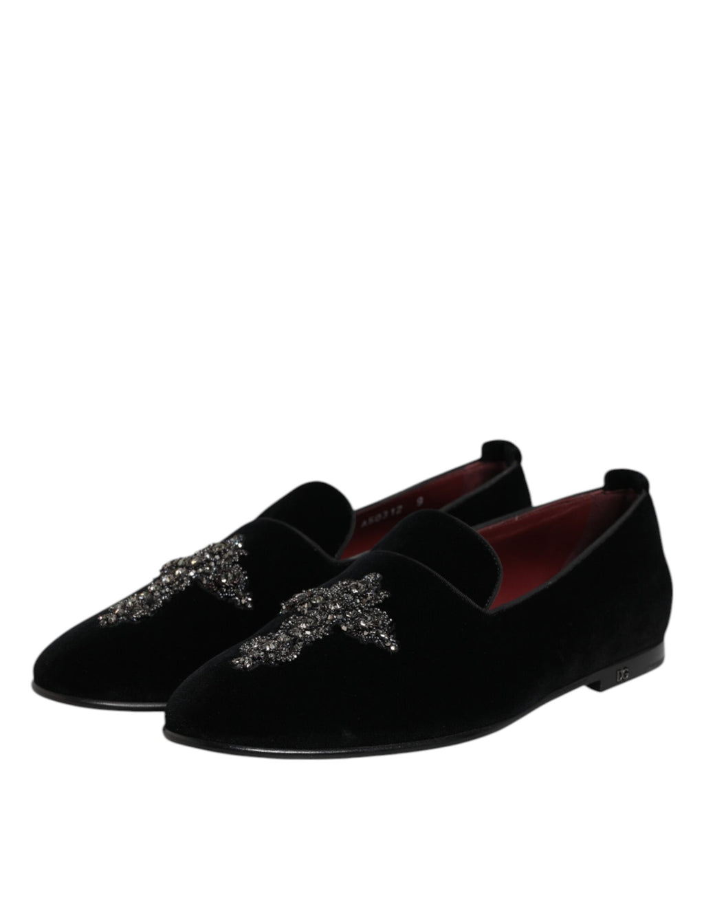 Dolce & Gabbana Black Slip On Loafers for Men side view