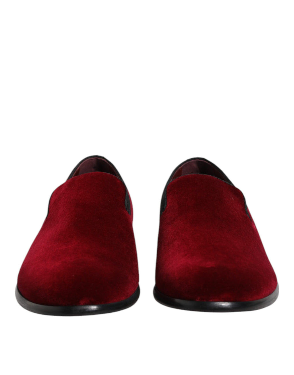 Dolce & Gabbana Red Slip On Loafers for Men alternate view